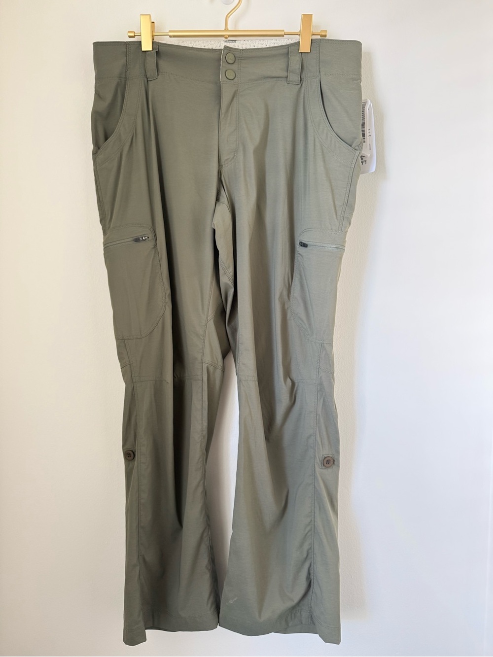 LL Bean Vista Trekking Pants Dusty Olive 10 Petite NEW